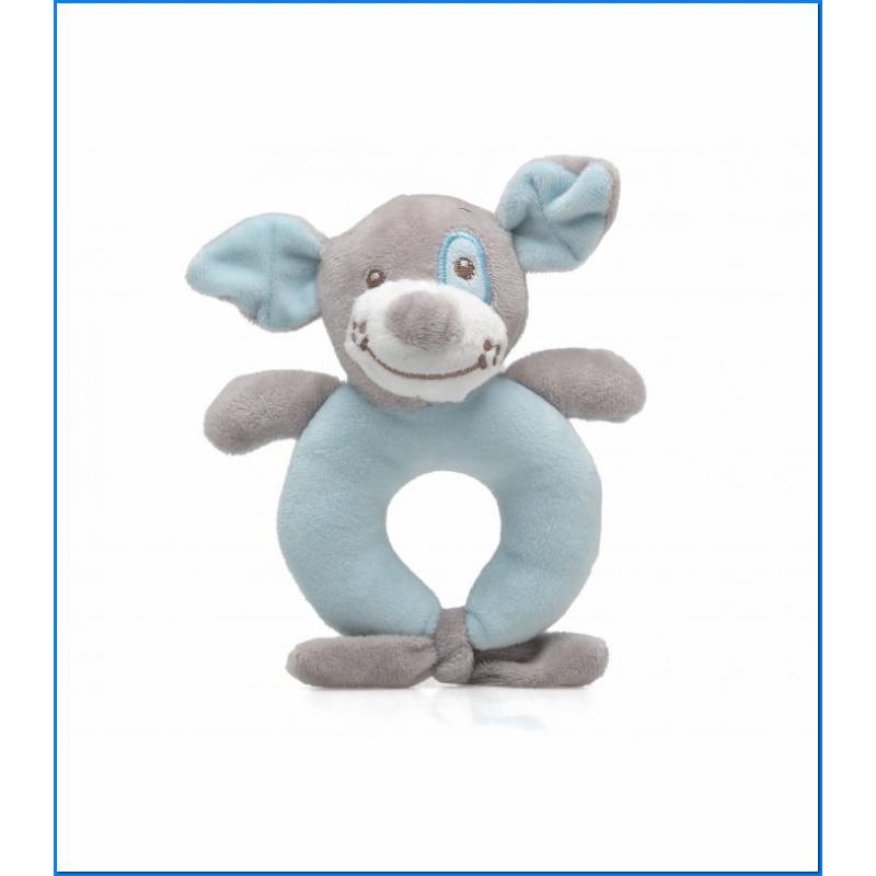 Scap. Cão 18 Cm Chocalho Azul