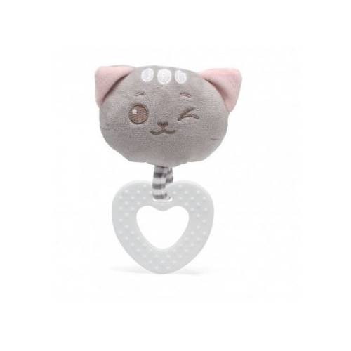 Scap. Gatos 13cm Mordedor Rosa