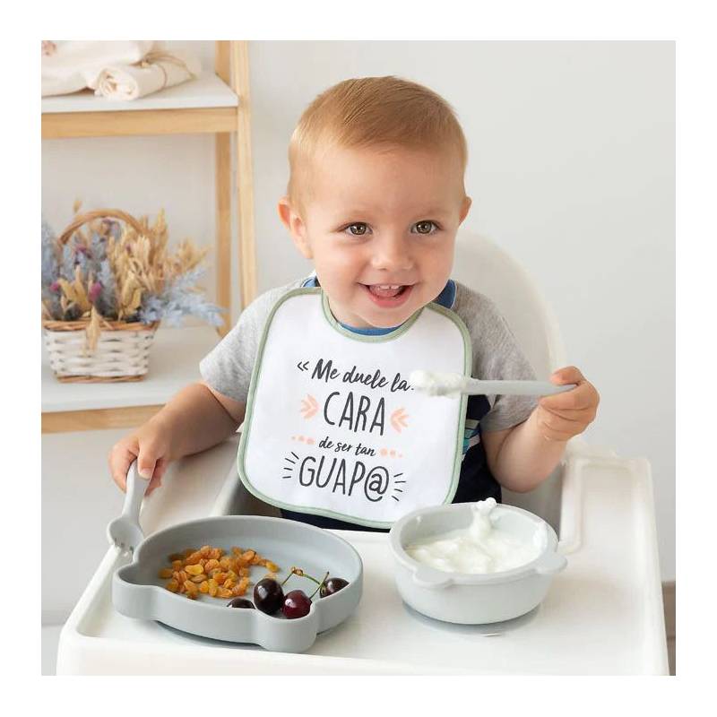 Vajilla 320ml+380ml Silicona Gris