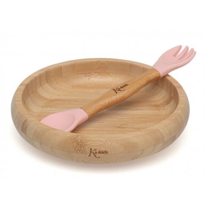 Serviço de mesa 340ml Siliconebambu Rosa