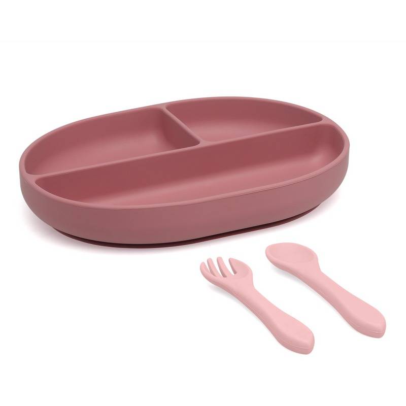 Serviço de mesa cor-de-rosa 3u