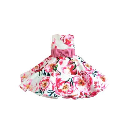 Abito elegante bambina in raso di seta 12 mesi - 