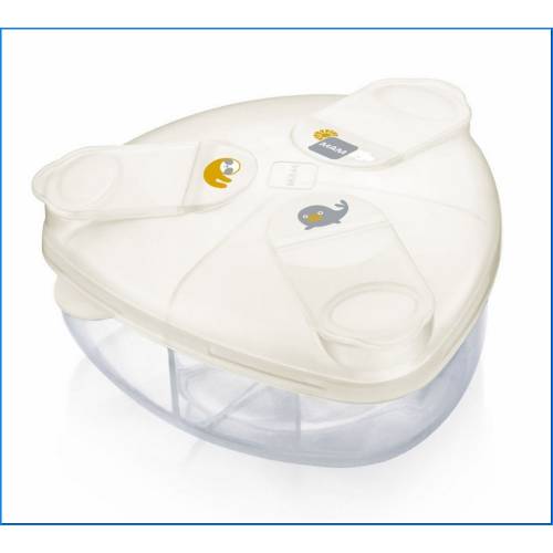 Recipiente para leite em pó branco