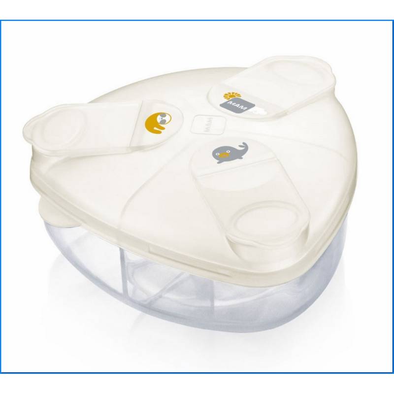 Recipiente para leite em pó branco