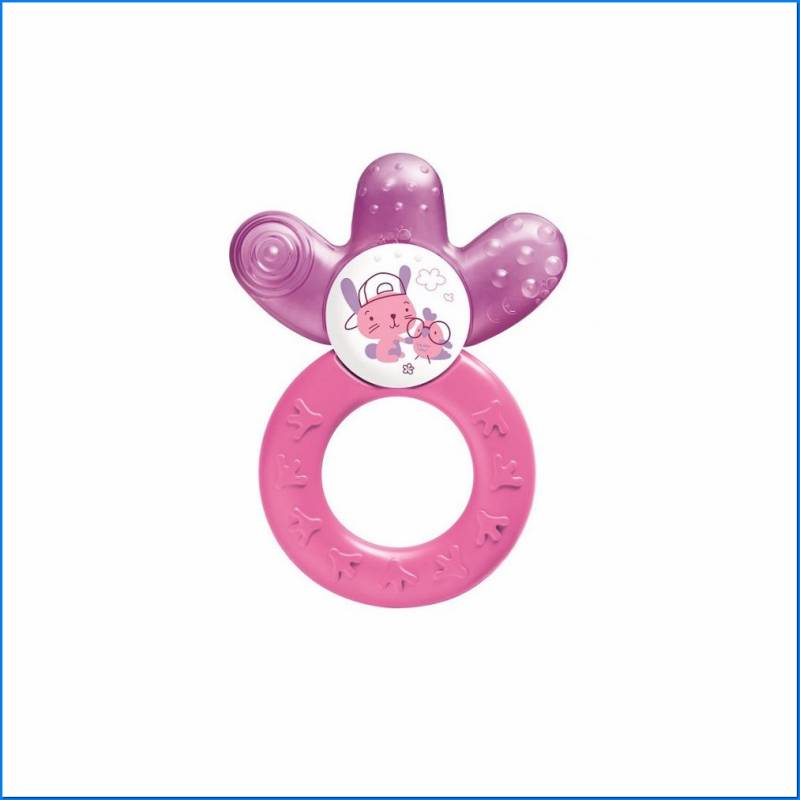 Cooler Teething Ring, Girl - Single B