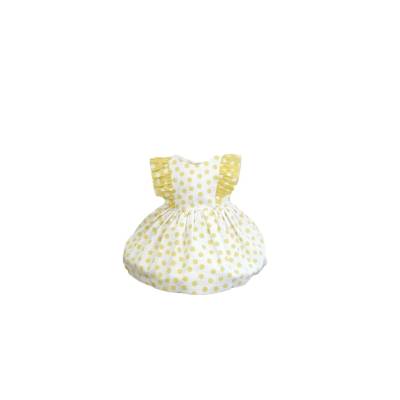 Vestido de algodão para menina 6 meses algodão - 