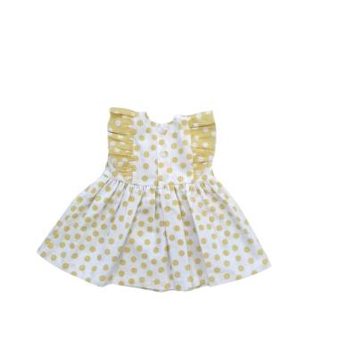 Vestido de algodão para menina 6 meses algodão - 