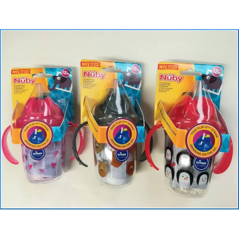 Botella de agua 2 en 1 con Tritan Sport Flip