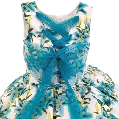 Vestido de algodão para rapariga - 