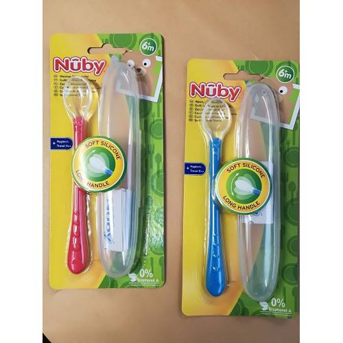 Colher de silicone com estojo