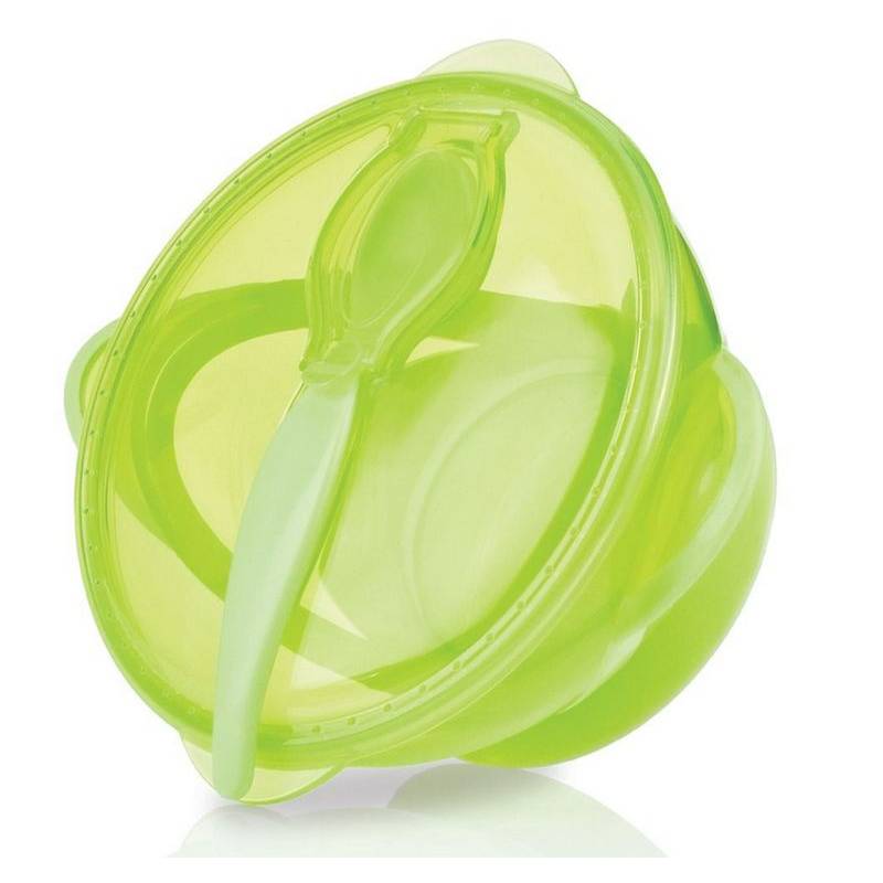 Bowl With Suction Cup And Spoon