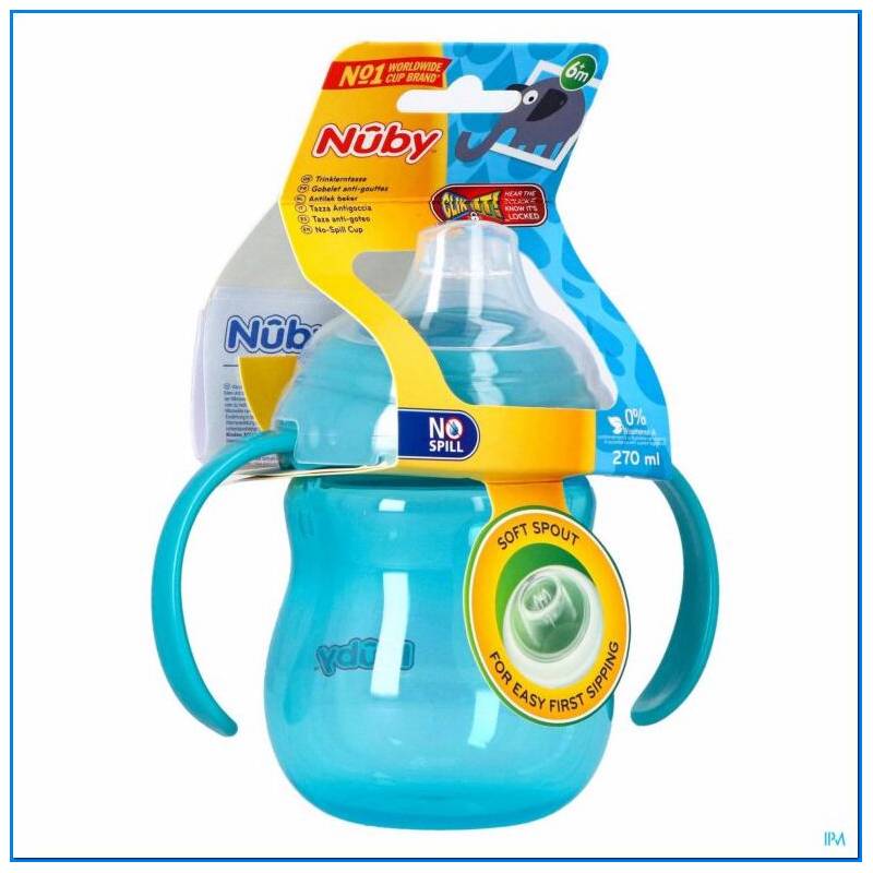 Vaso antigoteo con asas - 270 ml - 6m+