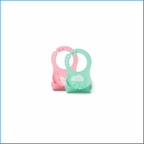 4370 Babero de silicona Squashy