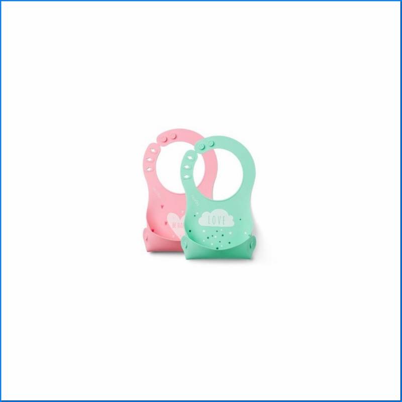 4370 Babero de silicona Squashy