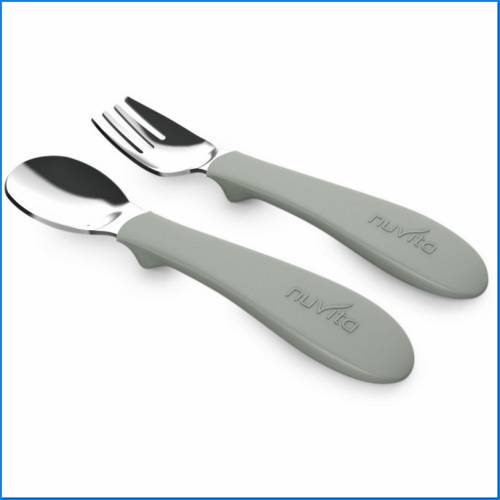 8472 Nuvita Cutlery Set Steel/Sil. Sage