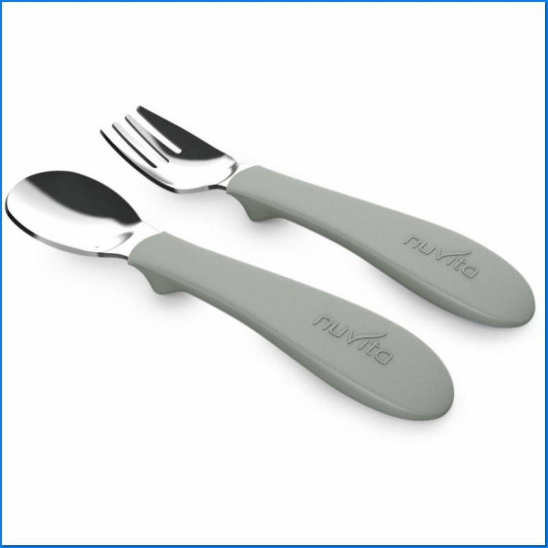 8472 Nuvita Cutlery Set Steel/Sil. Sage