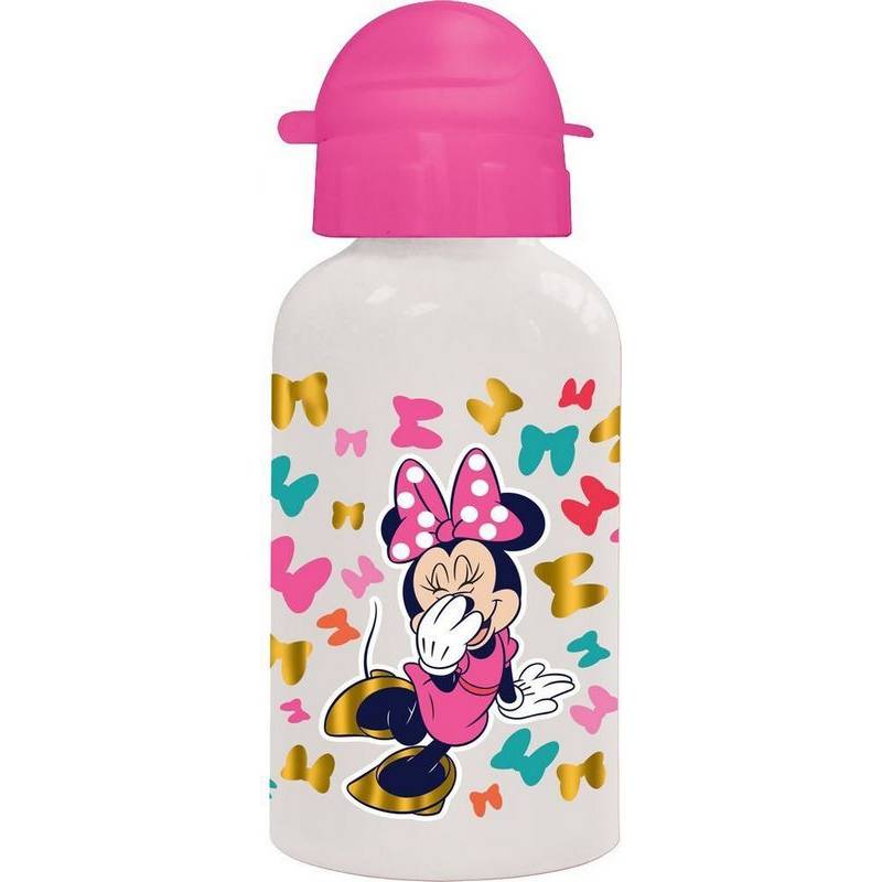 Aluminium Water Bottle 500 Ml Minnie