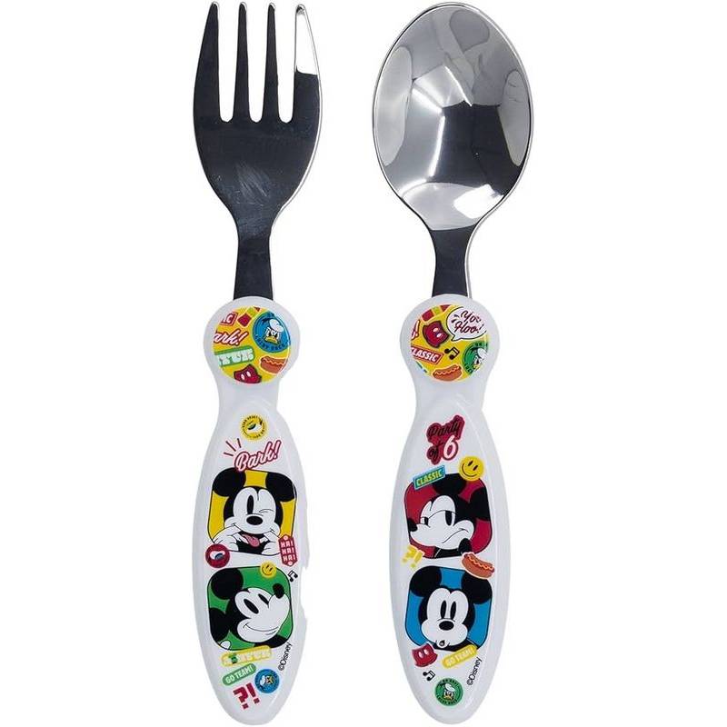 Mickey 2 Metal Cutlery Set