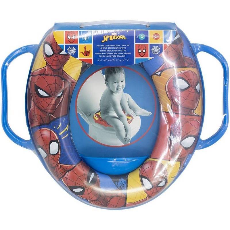 Mini Soft Toilet C/Man. Spiderman