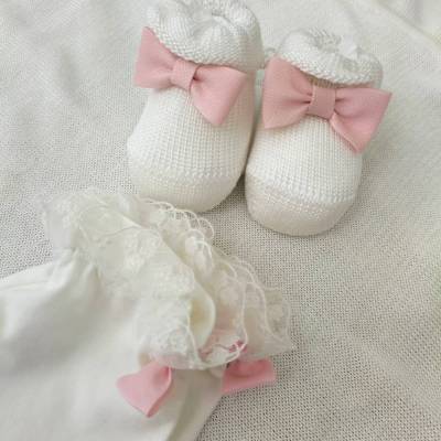 Girl's cotton newborn set Minu' - 