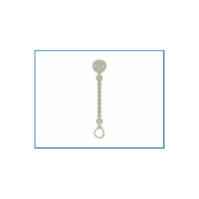 Clipe de silicone verde lago