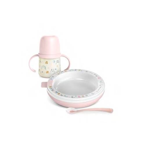 Conjunto de almoço rosa quente