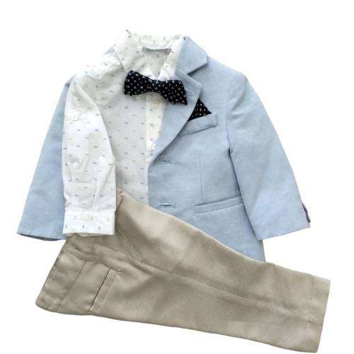 Elegante traje de bebé ceremonia de bautizo - 